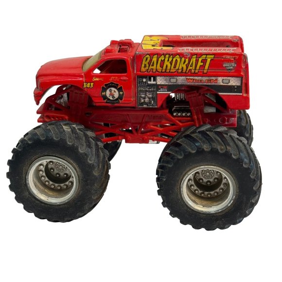 Mattel Hot Wheels Monster Trucks 1-64 Sriracha Jeep Baja Backdraft Skull Lot 5 - Picture 7 of 16